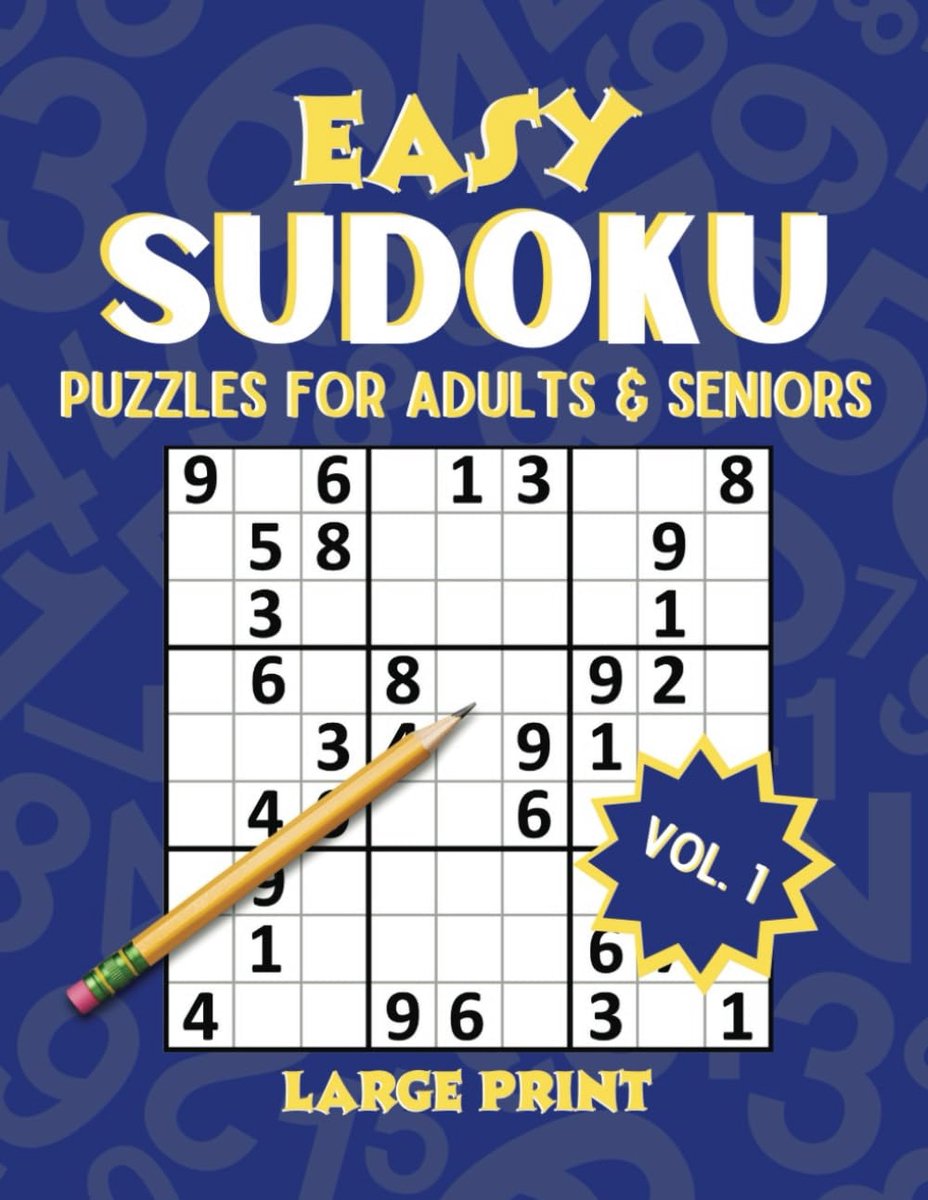 Sudoku Puzzelboek - Hersenkrakers - Mentale training - Grote letters - 21x28 cm