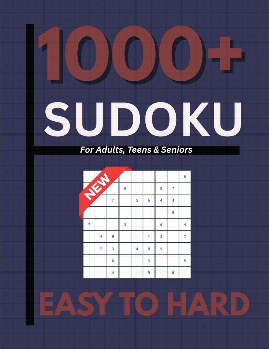 Sudoku Puzzelboek - Logische Puzzels - Hersentraining - Meer dan 1000 Puzzels - 21.6 x 27.9 cm
