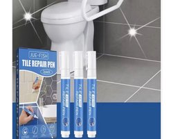 3 Stuks Witte Tegel Grout Verfpen – Waterdicht & Schimmelbestendig – Voeg Reparatie Marker