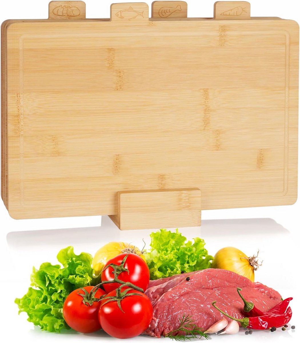 Set van 3 Houten Snijplanken - Verschillende Maten voor Keukengebruik