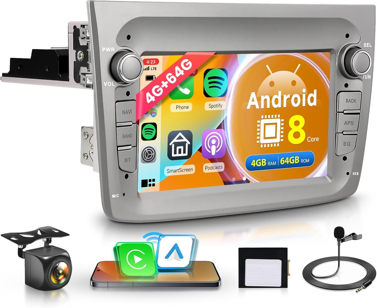 Autoradio - Auto Multimedia Systeem - Navigatie Entertainment - 8 Core Processor - 4G 64G