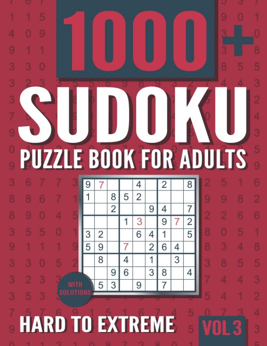 Sudoku Puzzelboek - Hersenkrakers - Mentale Training - 1000+ Puzzels - 21x28 cm