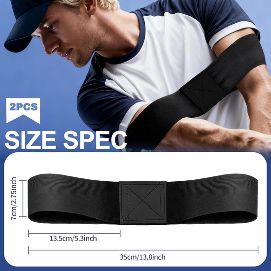 2 Stuks Golf Swing Trainer voor Houding Correctie en Verbeterde Techniek van Merkloos — afbeelding 3