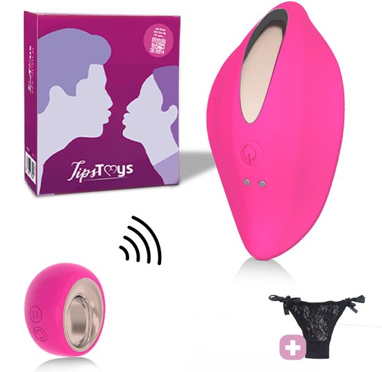 TipsToys Draagbare Vibrator - Vibrerend Slipje - Seksspeeltjes - Vrouwen Afstandsbediening - Roze