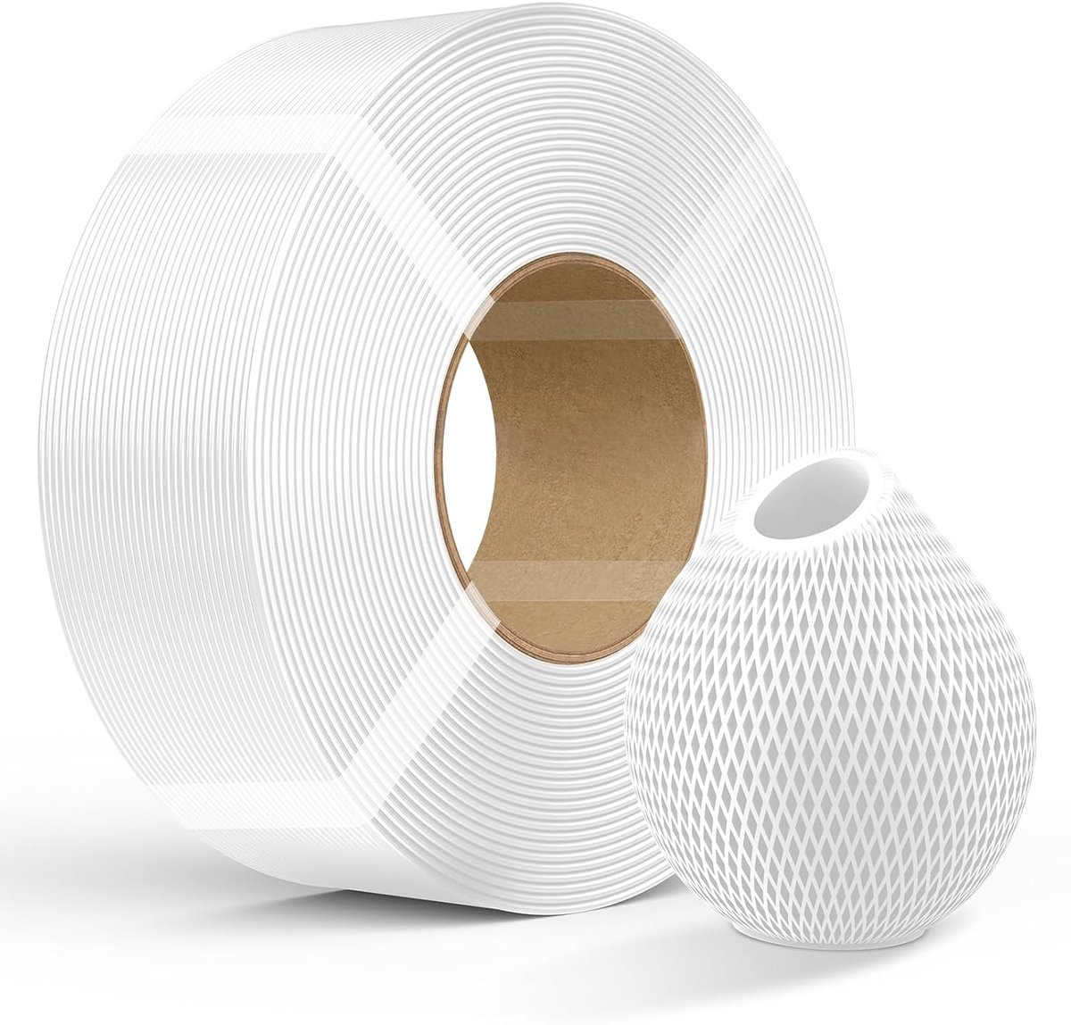 PETG Filament 1.75mm Wit 1kg - Hoge Precisie 3D Printer Vulling voor Herbruikbare Spoel
