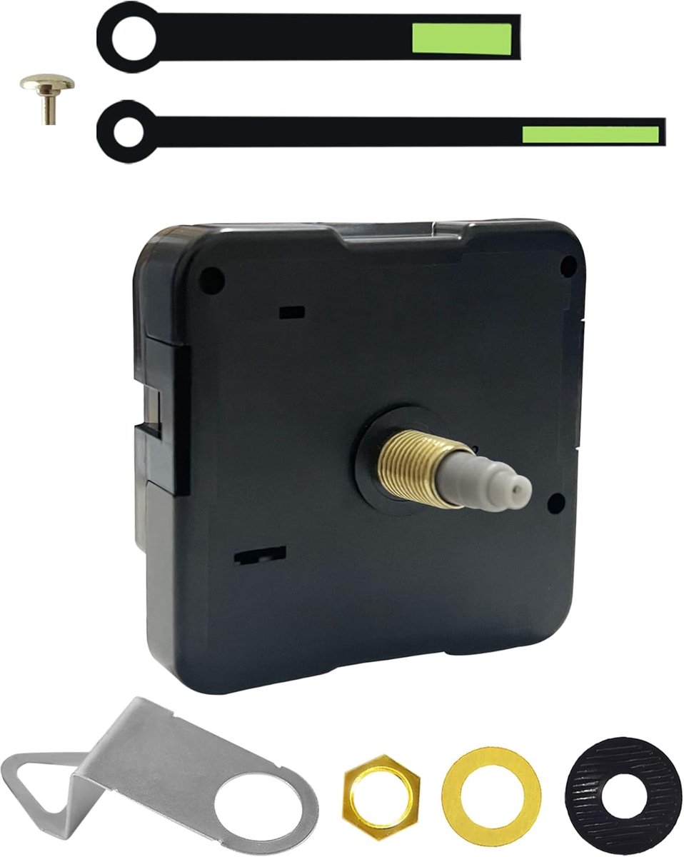 DIY Wandklok Beweging Mechanisme met Wijzers - Quartz Uurwerk voor Klok Reparatie en Vervanging