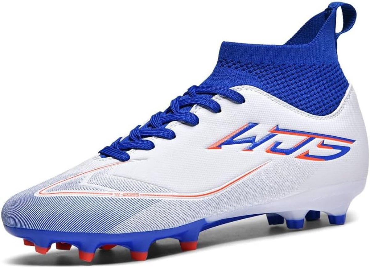Professionele Heren Voetbalschoenen AG Kunstgras Spikes Ademende Hoge Top Kicksen