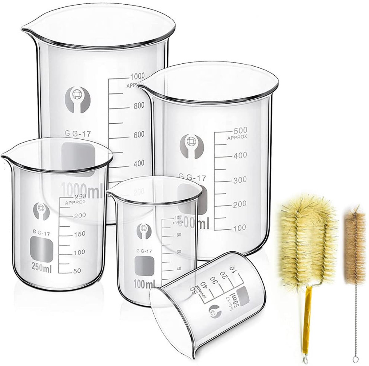 Maatbeker Glas - Glazen Mengbeker - Transparant - (Amount of L) Duurzaam