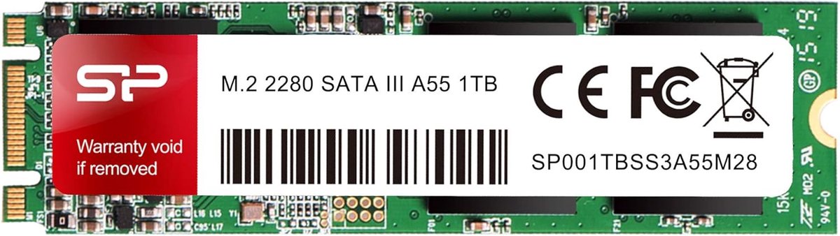 Interne SSD 1TB M.2 SATA III 2280 voor Laptop en Desktop Upgrade