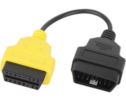 OBD2 Diagnosekabel - Autodiagnose Adapter - Auto Uitlezen - Gele Connector - 11.4 cm - Geel