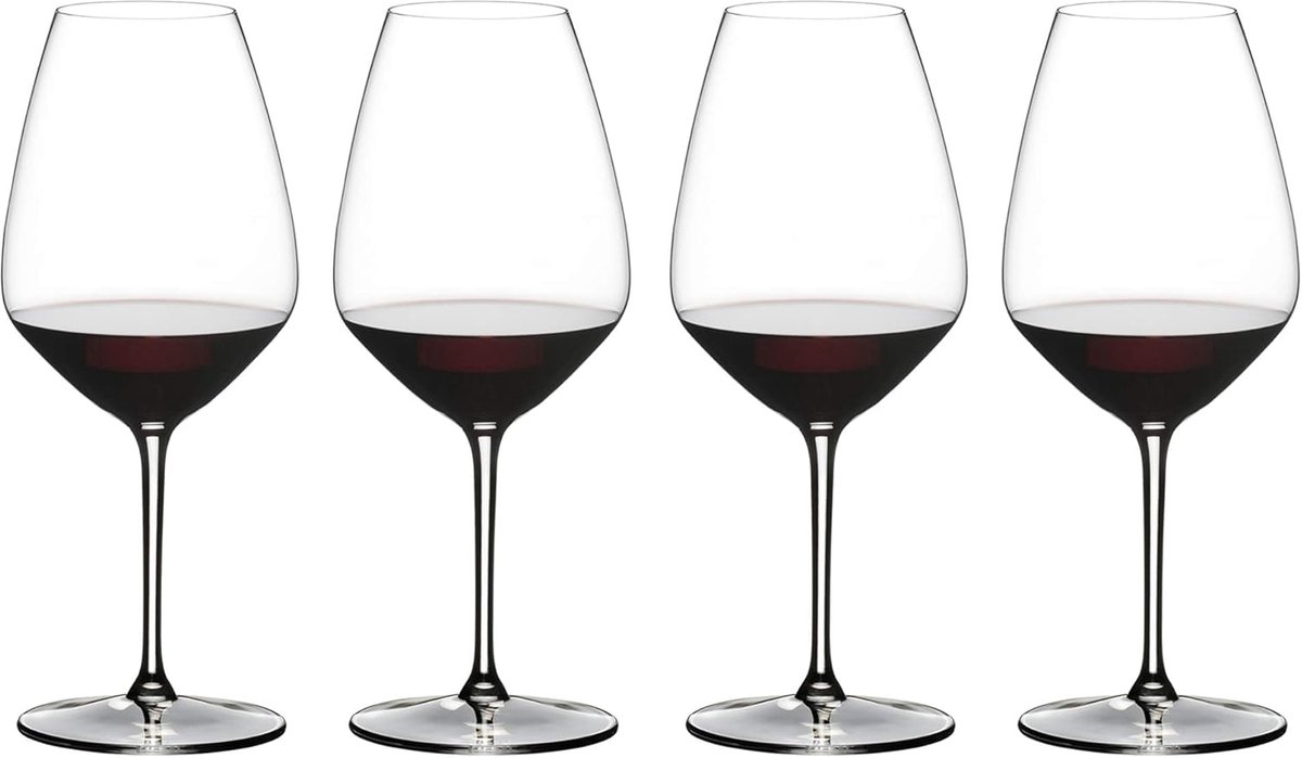 Set van 4 Shiraz Wijnglazen - Ergonomisch Model