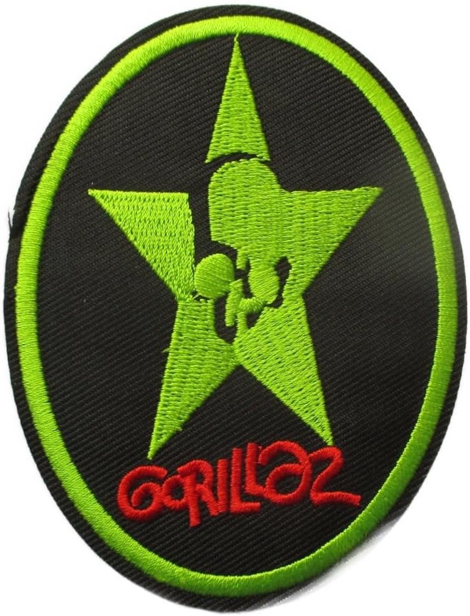 Strijklint Ovaal Zwart Groen Groep Muziek Patch