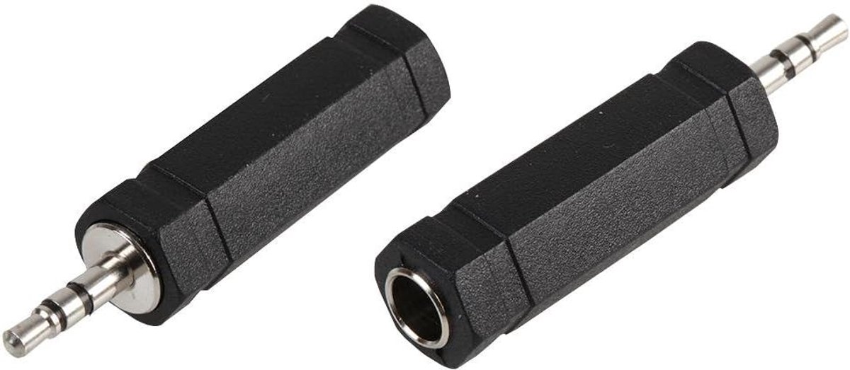Adapter Kabel Jack 6.35mm Mono naar 3.5mm Stereo