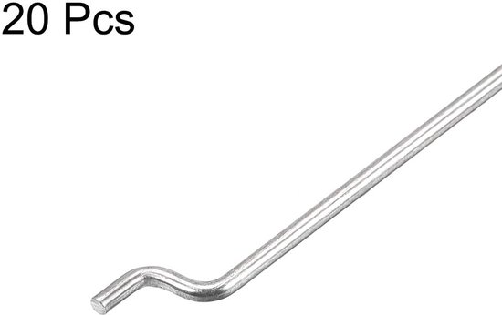20x Stalen Z-Stangen 1.2mm x 180mm: Trek en Drukstangen voor RC Auto, Boot en Vliegtuig Onderdelen — afbeelding 2