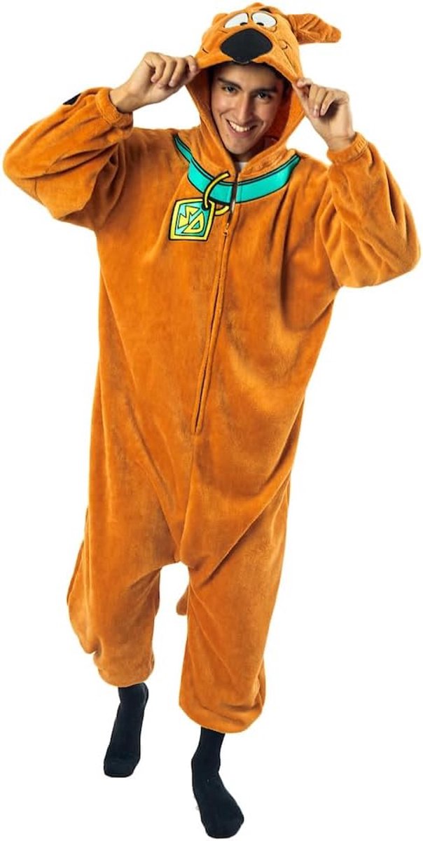 Comfortabele Kigurumi Onesie voor Volwassenen in Scooby Doo Stijl