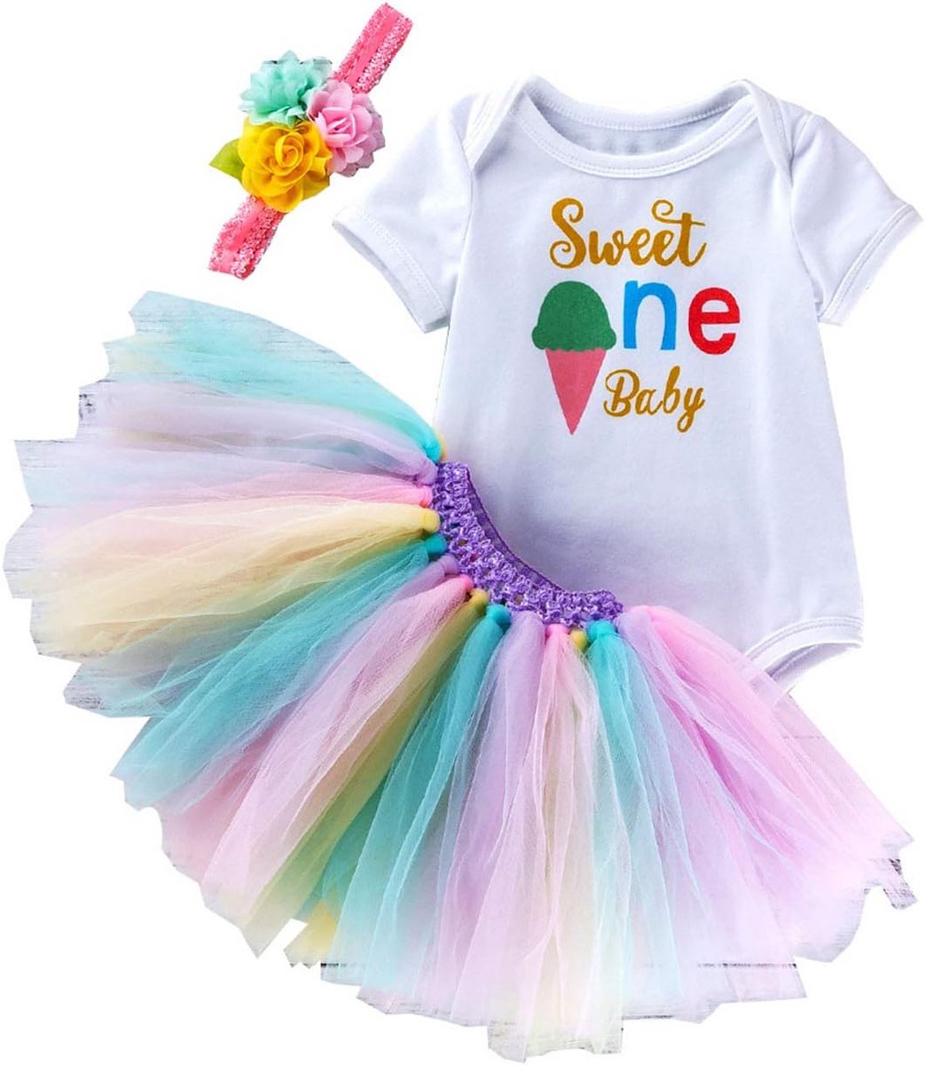 Verjaardagsoutfit Tutu met Hoofdband voor Meisjes