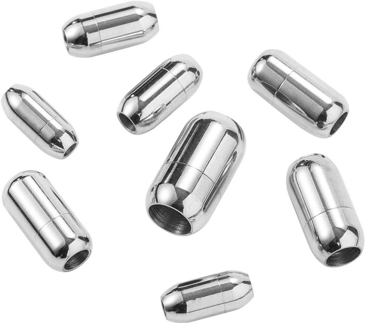 10 Sets Roestvrijstalen Magnetische Sluitingen voor Sieraden Maken - Diverse Maten