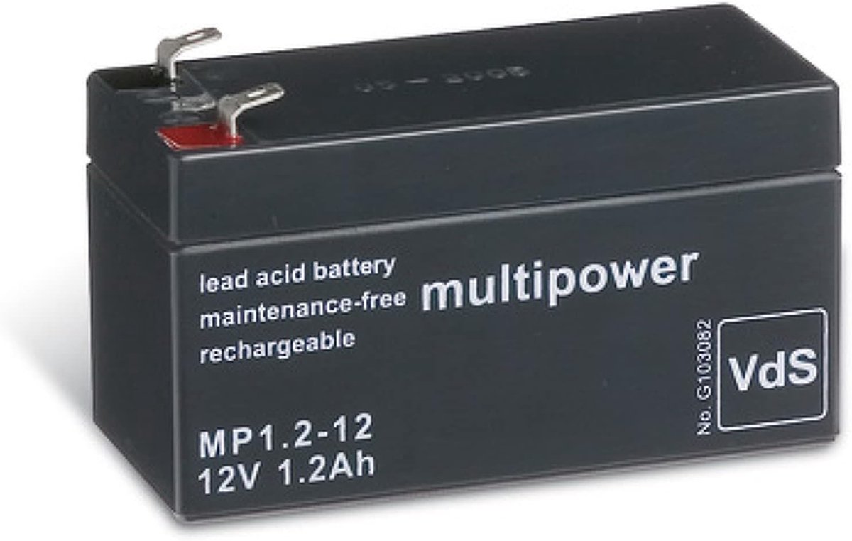 Lood-Zuur Accu - Oplaadbare Batterij - Noodstroom Voorziening - VdS-Gecertificeerd - 97 x 43 x 59 cm - Zwart