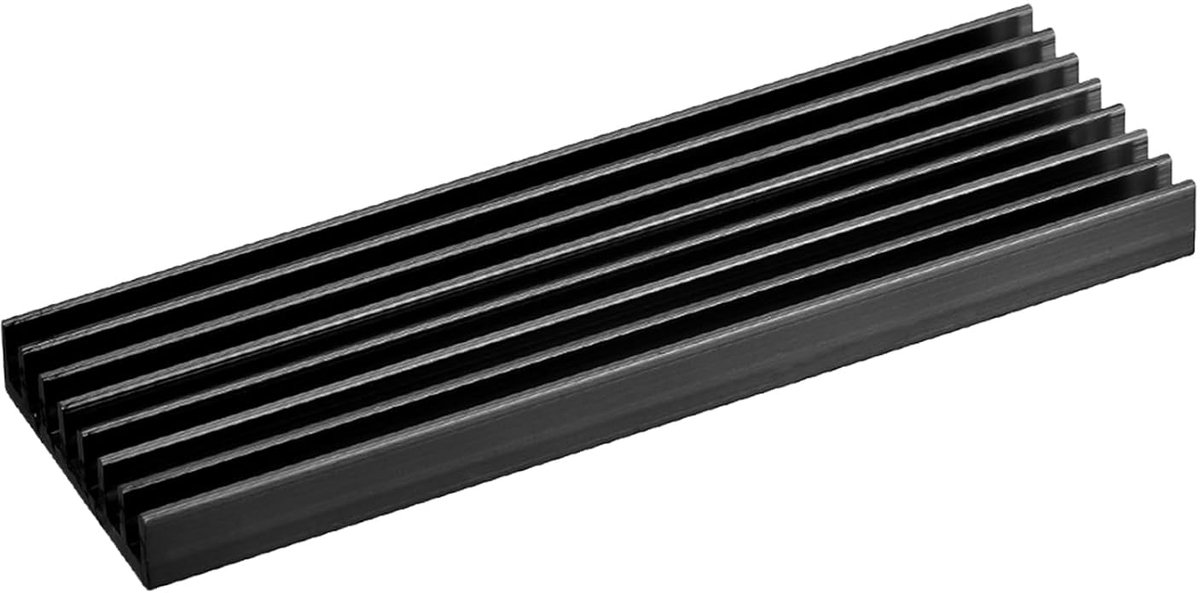 SSD Koellichaam - NVMe Heatsink - Laptop Koeling - Aluminiumlegering - 70x22x6 mm - Zwart