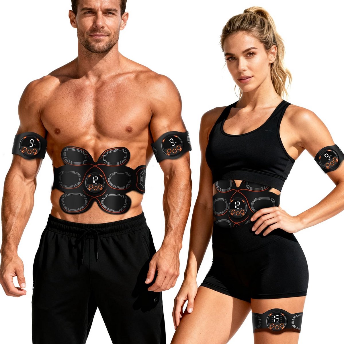 EMS Spierstimulator voor Buik, Armen en Dijen - Elektrische Fitness Apparatuur