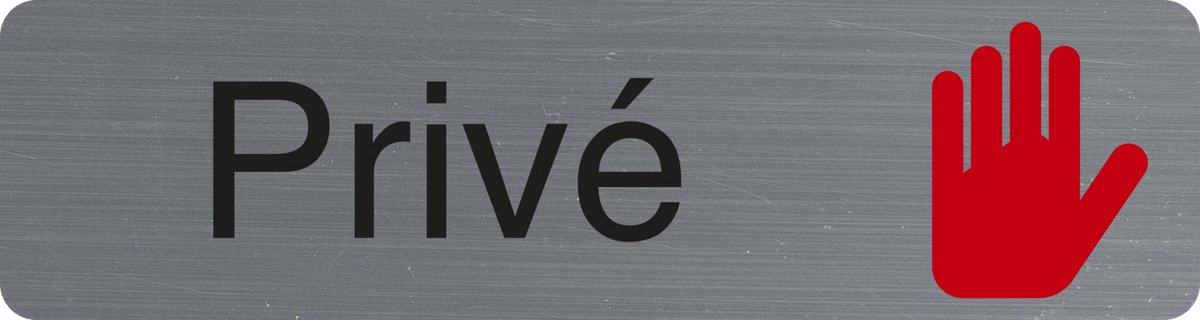 Exacompta 67150E Plaque adhésive Privé FR