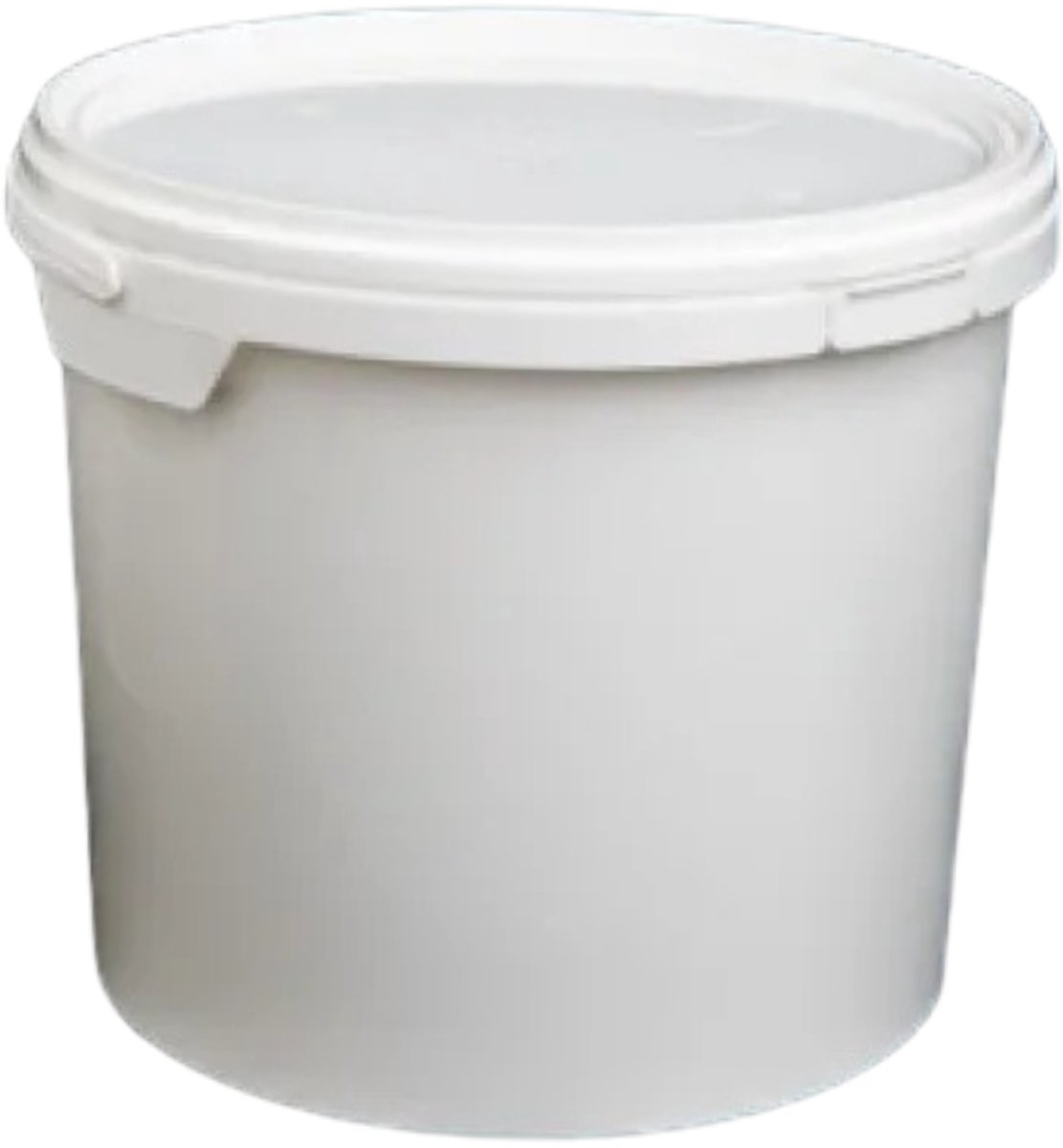 Oswalt - Emmer met deksel / emmers met deksels, wit, 5 liter (50 stuks)