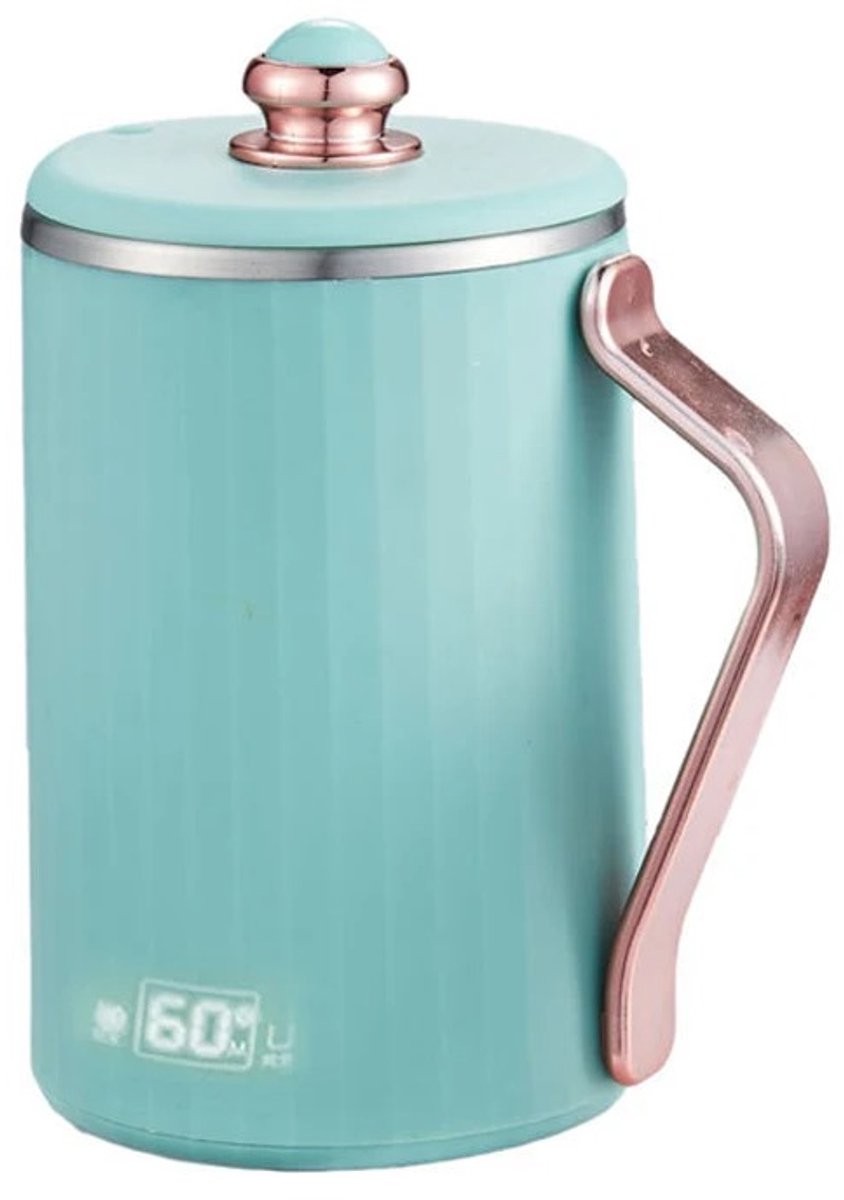 DIMICO - Waterkoker met temperatuurregeling - Elektrische waterkokers - 1300W -Kettle - 450L - Draagbaar - Groen - Warmhoudfunctie