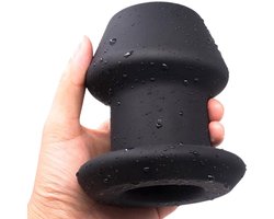 Gigantische Holle Buttplug XXL - Tunnel - Anaal - Mega - Siliconen - Zwart