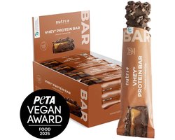 Nutri+ Vhey protein bar- chocolade caramel crisp- box 12