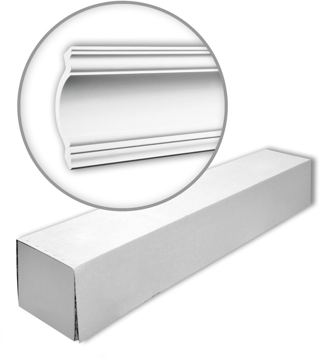 Profhome 150117 1 doos 8 stukken Kroonlijst 16 m