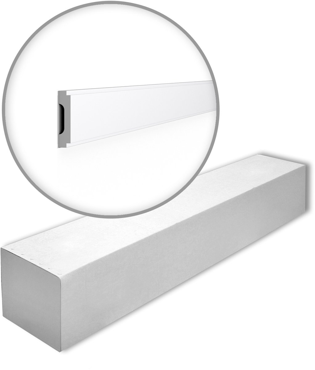 NMC WD1-box WALLSTYL Noel Marquet 1 doos 23 stukken Wandlijst modern design wit | 46 m