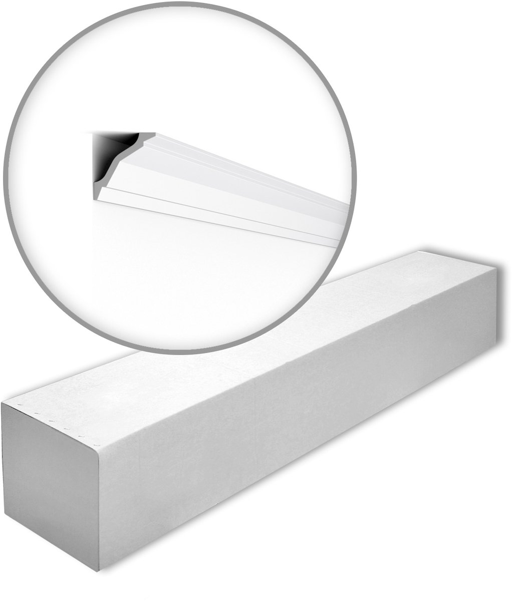 NMC WT26-box WALLSTYL Noel Marquet 1 doos 17 stukken Kroonlijst modern design wit | 34 m