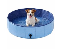 Ceruzo Hondenzwembad Ø80 cm – S– Opvouwbaar Hondenbad – Anti Slip – Blauw