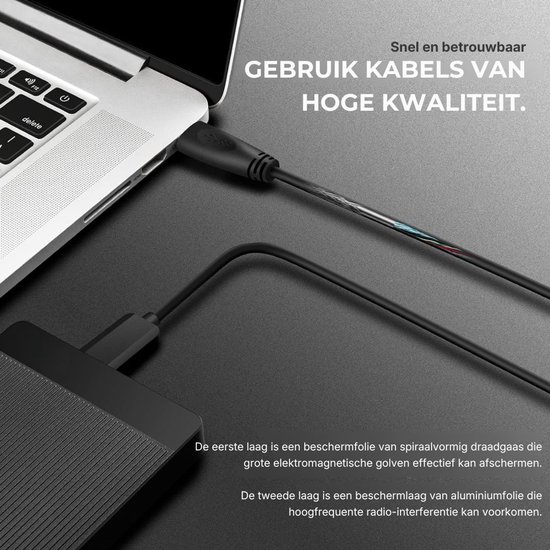 SNJY® Externe Harde Schijf - Harde Schijf Extern - Externe Harde Schijven - 320 GB - Zwart van Merkloos — afbeelding 3