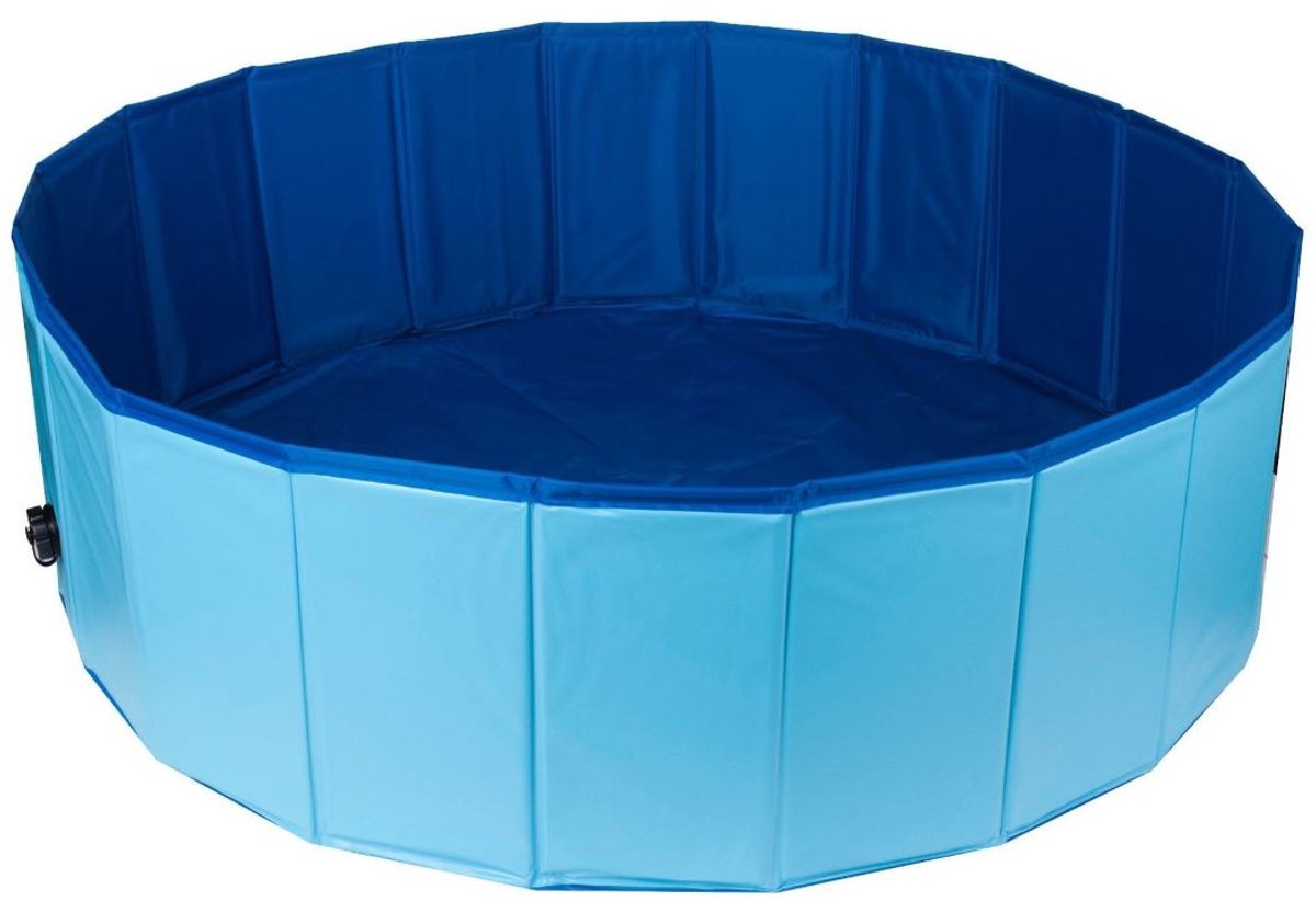 Ceruzo Hondenzwembad Ø80 cm – S– Opvouwbaar Hondenbad – Anti Slip – Blauw thumbnail 3