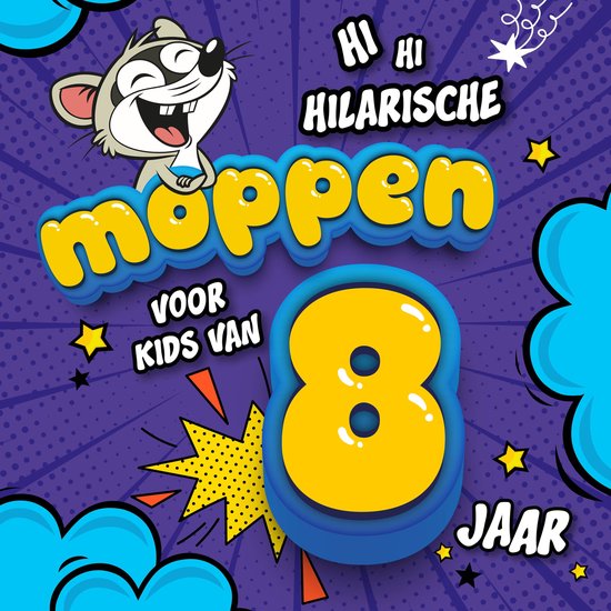 Hilarische moppen voor kids van 8 jaar - cover
