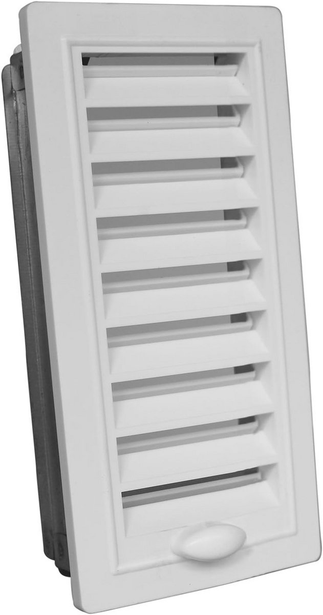 Verstelbaar Ventilatierooster Kunststof 9x28 - Wit