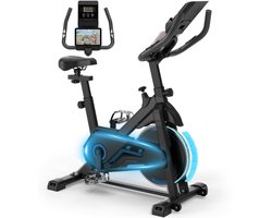Hometrainer - Fitness Fiets - Spinningfiets - 8KG Vliegwiel -Hartslagmeter - Incl App
