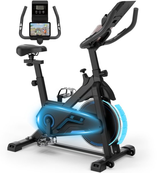 Hometrainer - Fitness Fiets - Spinningfiets - 8KG Vliegwiel -Hartslagmeter - Incl App - Extreem stil