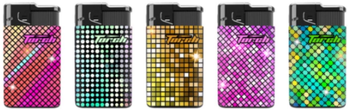 Aansteker - Jetflame - Bling Bling - Angel - 5 Stuks