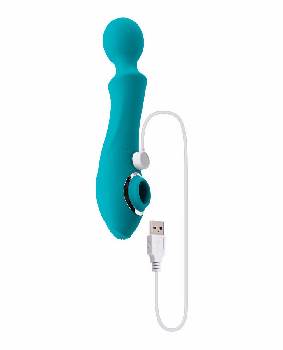 Evolved Novelties - Wanderful Sucker Vibrator - Dubbele vibrator met vibraties en zuigkracht voor extatisch orgasme