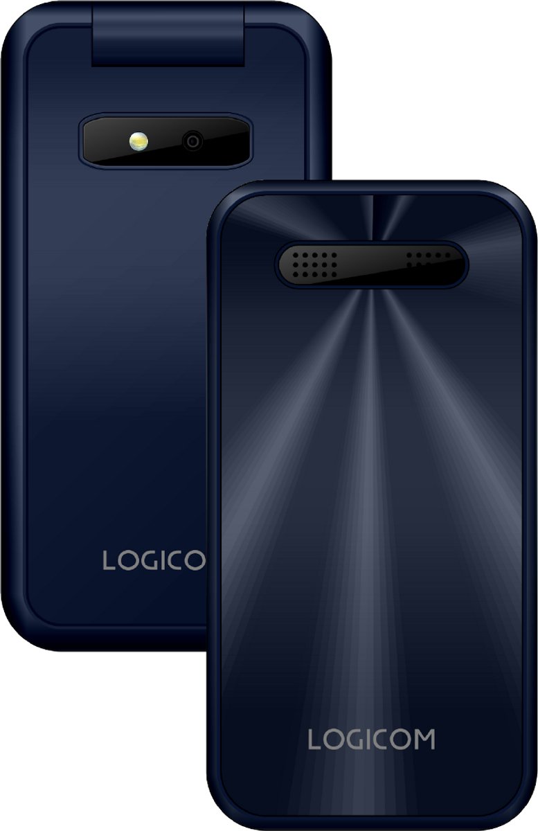 Logicom - Fleep 460 - klapbare telefoon - 4G - 128MB - Zaklamp - Blauw