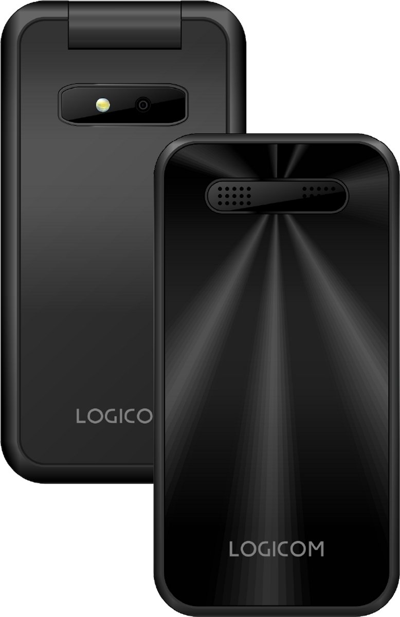 Logicom - Fleep 460 - klapbare telefoon - 4G - 128MB - Zaklamp - Zwart