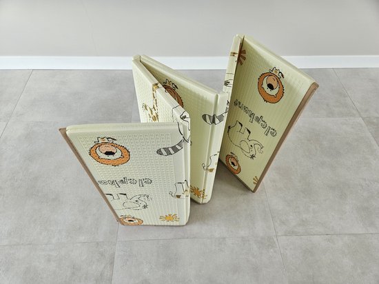 Baby dubbelzijdig speelkleed 180*200*1,5cm - extra breed - lichtgewicht foam - opvouwbaar- dubbelzijdig speelkleed - met luxe afwerking - en met opbergtas van Merkloos — afbeelding 5
