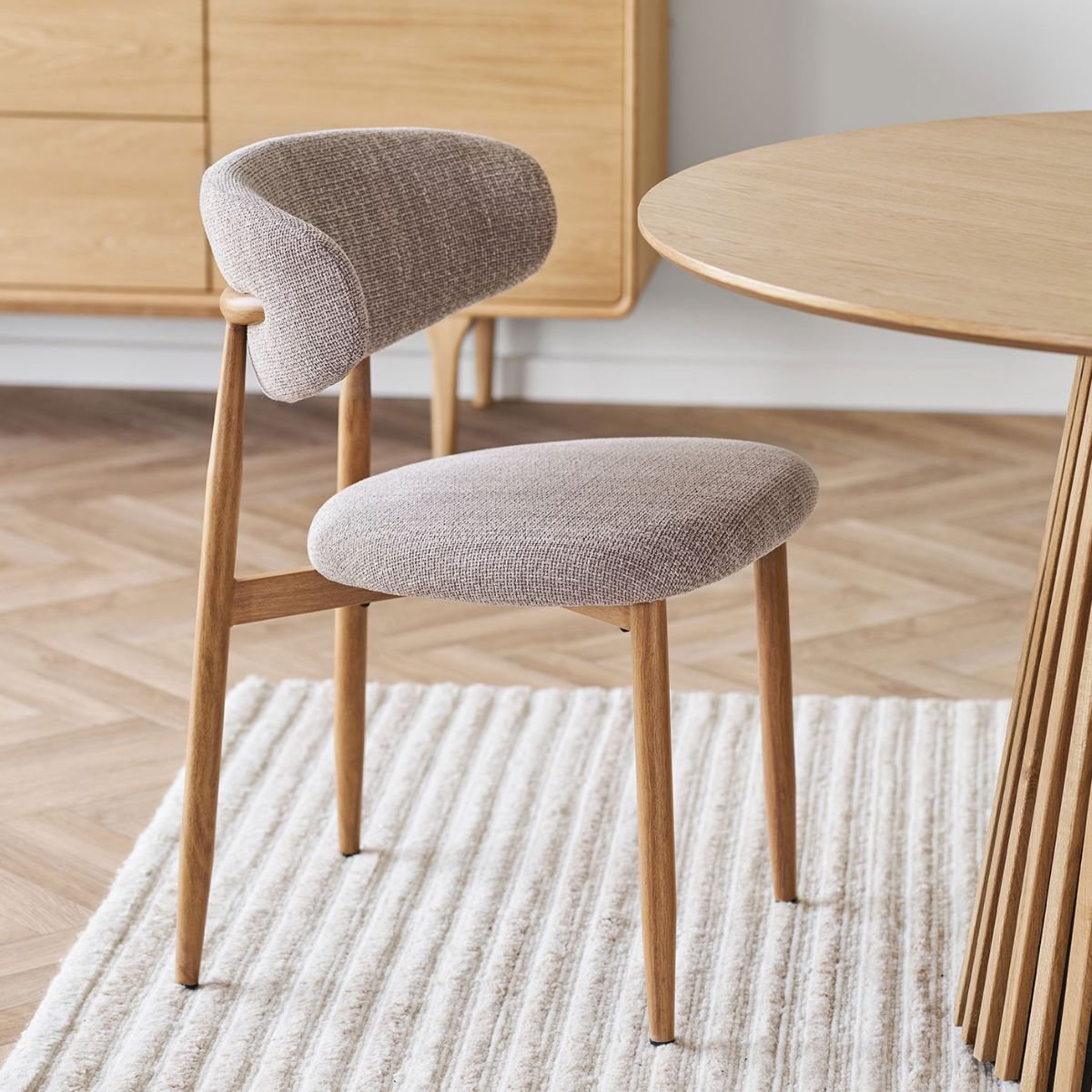 House Nordic Eetkamerstoel Levanto - Zand - Set van 2