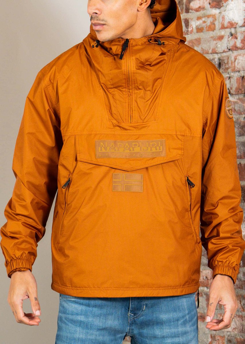 Napapijri Lightweight Packable Rainforest Overhead rf next Jacket Sugar Almon