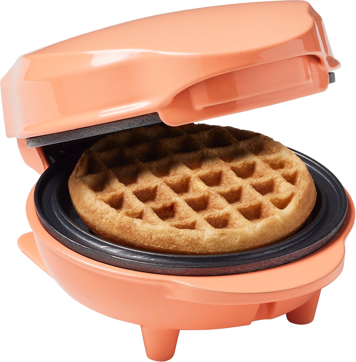 Bol.com Bestron Wafelijzer - AMW500PE - 550W - Mini wafel - Anti aanbaklaag - Oranje aanbieding