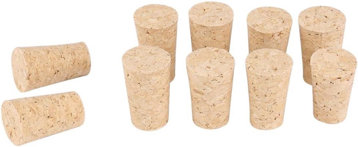Wijnflessendop van natuurlijke kurk - 10 stuks - handgemaakt - premium kwaliteit