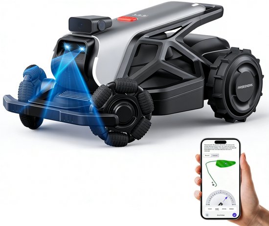 TRON Robotmaaier - draadloos - Regensensor - FlowCut grasmulchfunctie - 360° panoramische beeldenset - AirVision AI + RTK-navigatie - voor gazons tot ca. 2400 m²