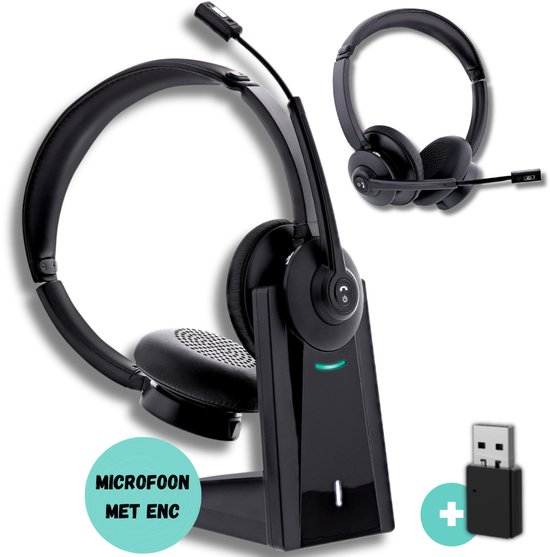 Draadloze Headset met Microfoon Blu...